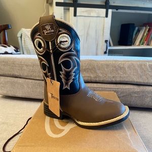 Twister Double Barrel Trace Toddler Western Boot